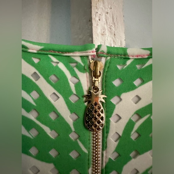 Lilly Pulitzer Perla Laser Cut Pink Pout Flamenco Dress - Picture 5 of 6